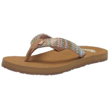 Imagem de Roxy Chinelo feminino Porto Rope, Multi/Olive 241, 34