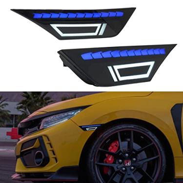 Imagem de DUNTUO Luzes de LED para Honda Civic 2016-2021 10ª geração Coupe Sedan Hatchback todos os modelos Carrera 911 Estilo Lente fumê