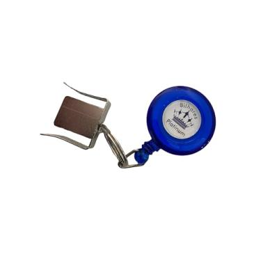 Imagem de Porta Giz Platinum Modelo Retrátil com Cordinha para Sinuca/Bilhar Ioiô azul