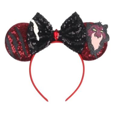 Imagem de CLGIFT Orelhas de princesa Minnie, escolha sua cor, orelhas de flor Minnie, orelhas de minnie florais, orelhas de rato brilhantes roxas (Mufasa)