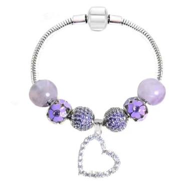 Imagem de Pulseira com pingente Pandora para o mês todo, melhores presentes de aniversário para mulheres e meninas, joias DIY, 8 inch, Cristal, Zircônia cúbica