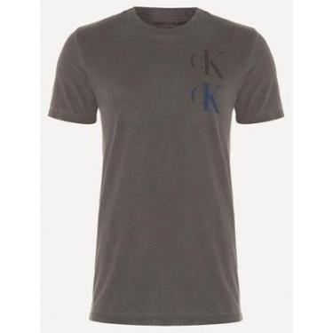 Imagem de Camiseta Calvin Klein Jeans Masculina CK Logo Repeat-Masculino