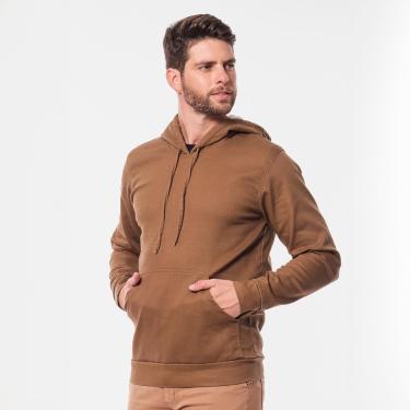 Imagem de Blusa Sarja Masculina Bolso Canguru Capuz Estilo Moletom-Masculino
