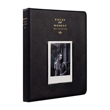 Imagem de Mini álbum de fotos com 128 bolsos para Fujifilm Instax Mini 70 7s 8 8+ 9 11 25 50s 90, Polaroid Z2300, câmera instantânea Polaroid PIC-300P e cartão de nome (preto)