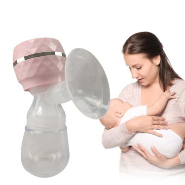 Imagem de Bomba de Tirar Leite Materno Extratora Eletrica Recarregavel Bateria USB Massagem Mamadeira Amamentação Portatil