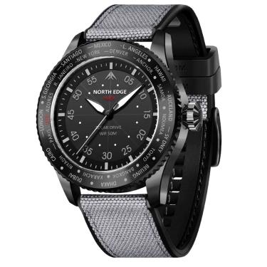 Imagem de Relógio de Quartzo Masculino North Edge MACH Movimento A Energia Solar impermeável 50M