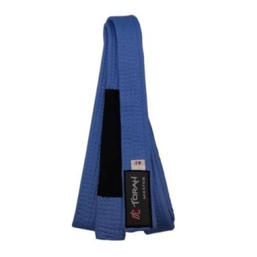 Imagem de Faixa De Jiu Jitsu Azul Torah Master Adulto C/ Ponta A5