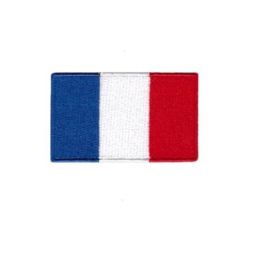 Imagem de Ruoming 1 PÇ Patch de bandeira da França bordado a ferro ou costurado tático militar nacional da França (França)