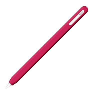Imagem de UPPERCASE Design NimbleSleeve Capa protetora de silicone premium compatível com iPad Apple Pencil Pro e apenas 2ª geração (Magenta)