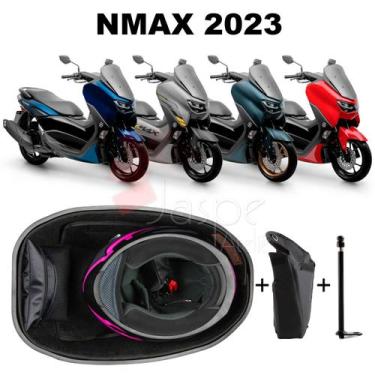 Imagem de Forro Nmax 2023 Connected Standard Preto + Guidão + 1 Antena - Jaspe A