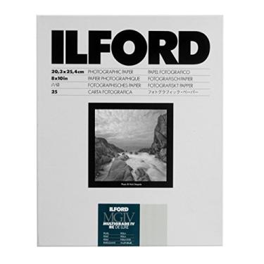 Imagem de Ilford Multigrade IV RC Deluxe Revestido de Resina VC Contraste Variável Preto e Branco Papel Ampliador - 20,3 x 25,4 cm - 25 Folhas - Superfície Pérola