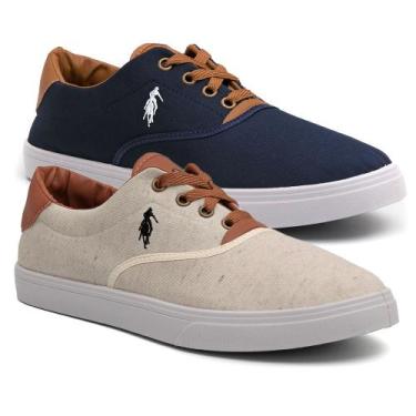 Imagem de KIT 2 tenis masculino sapatenis polo up casual  original - Polo Open, 