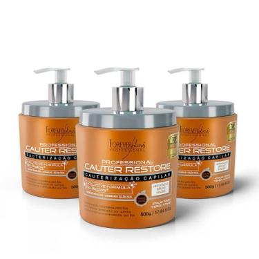 Imagem de Combo 3 Máscara Cauterização Capilar 500g Forever Liss