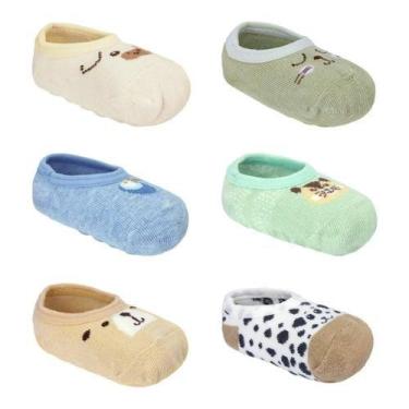 Imagem de Kit 3 Pares Meia Sapatilha para bebê Pimpolho 00-25, 21-25, Menino