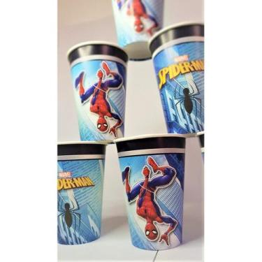 Imagem de 8 Copos decoração Homem Aranha festa aniversário - Regina festas