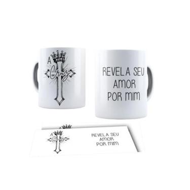 Imagem de Canecas de Porcelana Branca Personalizadas Evangelica Cristã Ele Vive 