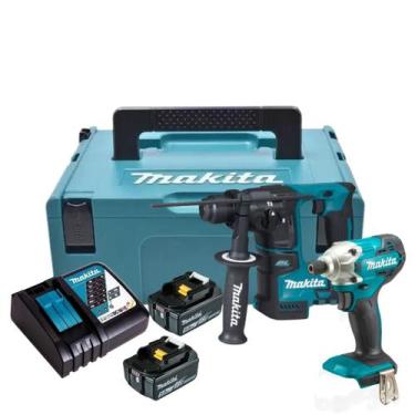 Imagem de Combo Martelete Dhr171 + Parafusadeira Dtd156 18v Makita Bivolt