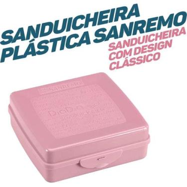 Imagem de Porta Sanduíche Sanduicheira Lancheira Com Trava 585ml Lanche - Sanrem