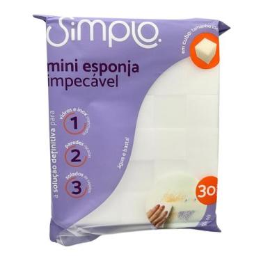 Imagem de Kit 30 Mini Esponja Melamina Impecável Simplo Esponja Mágica, LAV06158