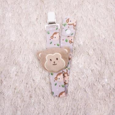 Imagem de Prendedor de Chupeta Cordão para Bebê - Miguel Baby, Macaco