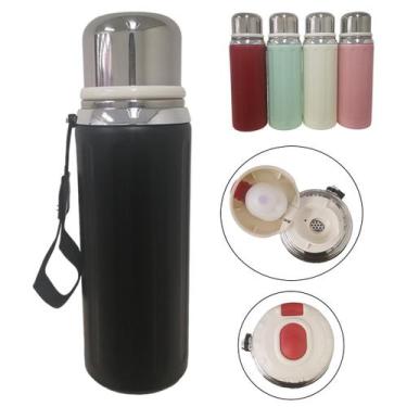 Imagem de Garrafa Isotérmica Aço Inox Tampa fast click 800ml com Alça - Dy Multi