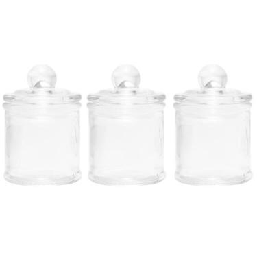 Imagem de Jogo 3 Potes De Vidro Herméticos 100ml Redondo Arena Lyor