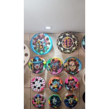 Imagem de Carretilha Pipa Madeira 12 Polegadas Personalizada Grafite - Galego