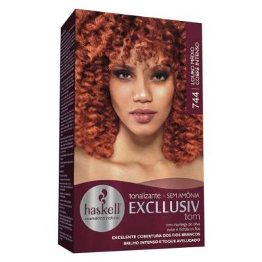 Imagem de Tonalizante Excllusiv Tom Haskell - Louro Medio Cobre Intenso 744