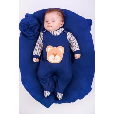 Imagem de Kit Saída De Maternidade Urso - 04 Peças - Para Meninos - Lalu Enxovai