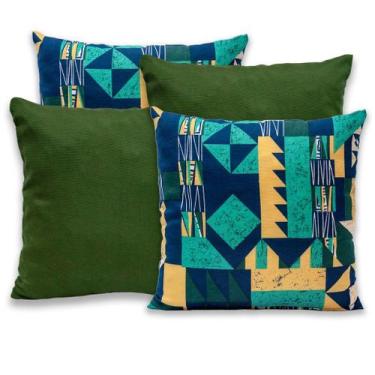 Imagem de Kit 4 Capas de Almofada 40cmx40cm Gorgurinho Lisas e Estampadas Nova C