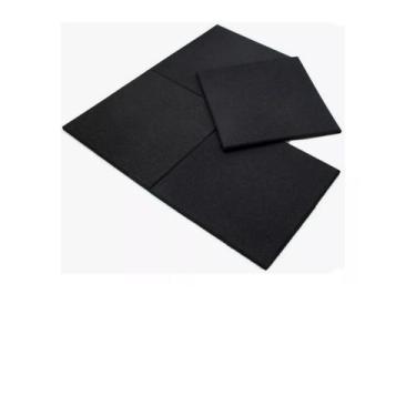 Imagem de Placa Piso Borracha Academias Exercício Funcional Playground 50x50x15m