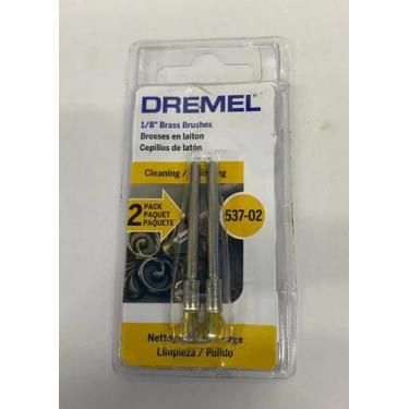 Imagem de Escova De Latão Tipo Pincel 1/8'' Dremel 537-02 Com 2 Peças 26150537AA