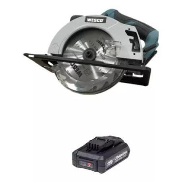 Imagem de Serra Circular Wesco Ws2934 + 1 Bateria 2ah 18v Sem Carrgadr