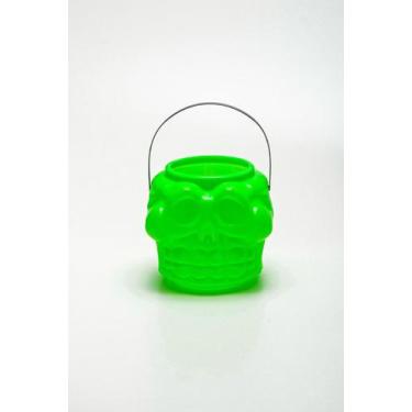 Imagem de Baldinho Crânio - Alfa Neon - Festas e Fantasias, Verde