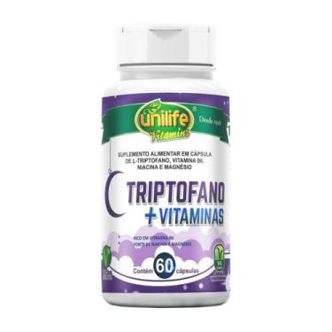Imagem de L-Triptofano + vitaminas Unilife 60 Cápsulas