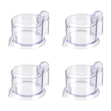 Imagem de Kit 4 Açucareiro Cristal Transparente Premium Elegância - HomeBras