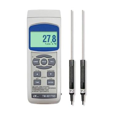 Imagem de Termômetro Datalogger Centesimal de Alta Precisão PT-100 TM-9017SD Lut