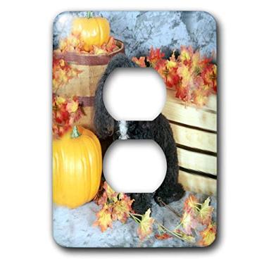 Imagem de 3dRose Lsp_1012_6 Toy Poodle Preto 2 Tomadas