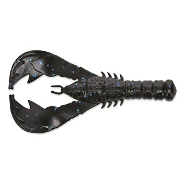 Imagem de Yamamoto 10 cm YAMA Craw/Preto com Floco Azul Grande (pacote com 6)