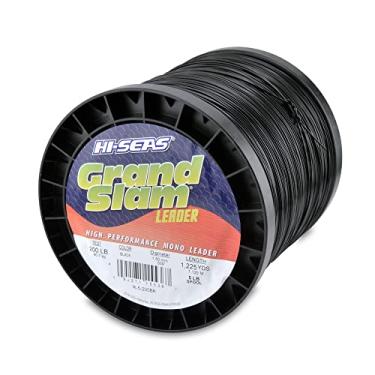 Imagem de Hi-Seas Líder de monofilamento Grand Slam, teste de 90 kg, preto, carretel de 2,2 kg