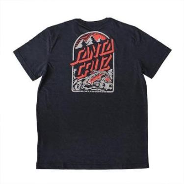 Imagem de Camiseta Santa Cruz Especial Retreat - Preto Mescla-Masculino