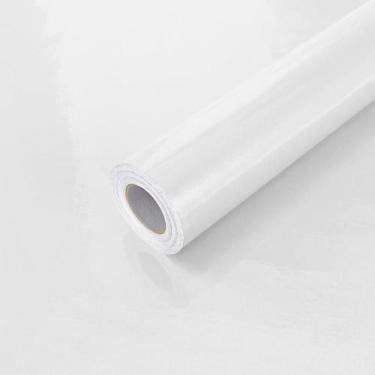 Imagem de Papel de Parede Adesivo Lavavel Laca Alto Brilho Branco Perola 500x60c