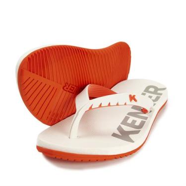 Imagem de Chinelo sandalia kenner red branco e laranja original, Branco, 42