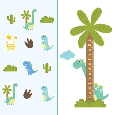 Imagem de Adesivo de Parede Dinossauro Regua e Antiderrapante Piso - Quartinhos