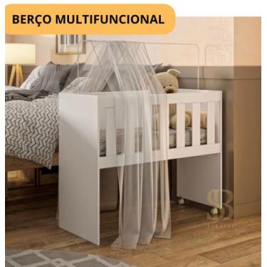 Imagem de Berço Moisés Multifuncional com Colchão - Tiggus