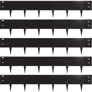 Imagem de TMEE Borda de Borda de Jardim de Borda de Paisagem Tiras de 40", Martelo de Profundidade de 7" Em Borda de Metal para Paisagismo, Quintal/Gramado/Jardim/Parque Infantil, 5, Preto