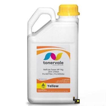 Imagem de Kit Refil de Toner + 22 Chip Toner TankFull Para HP 201A CF402A Yellow