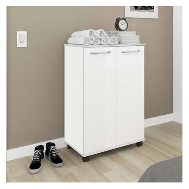 Imagem de Armário Sapateira 2 Portas Com 4 Prateleiras - Branco - Inove