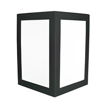 Imagem de Arandela Triângulo 2 Faces 22X19X9CM P/1Lâmpada E-27 Preta Ref.2216 - All Lux All Lux