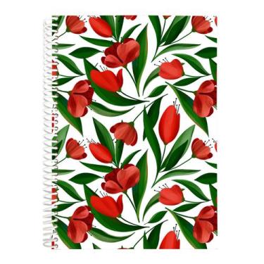 Imagem de Caderno A5 Estampado Flores com 80 Folhas 75g - Billie.Co, Modelo 4
